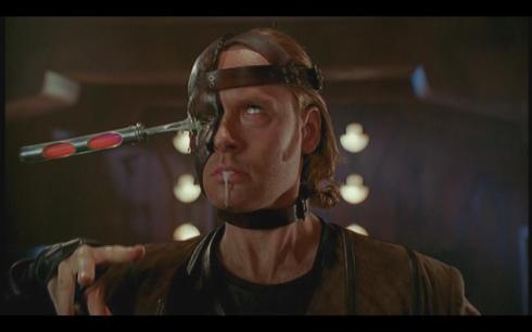 "Hang on. I got something in my eye here...OW."