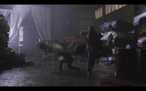 Bad guy over there shouldn't be hard to find.  He's the one wearing the car.