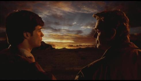 "Let's enjoy this moment, son, because its not like you'll do something stupid that endangers my wife's unborn child, right?"