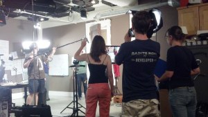 the film making process... from behind