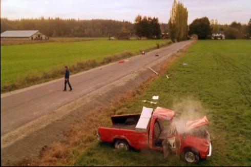 The call to the family insurance company after this: "Hi, Progressive.  Yeah, its me, Clark Kent.  Yeah, ANOTHER truck got wrecked.  Yeah, I'll hold."