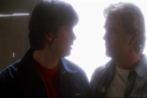 "Dad! How've you been?" "Its great in the afterlife, son. Get to relax, kick back, jump cars over chasms and swamps...just heaven."