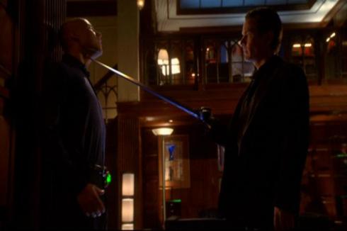 Brainiac also knows how to shave people.  Not well and not without fatal injury, but he's got the gist of it.