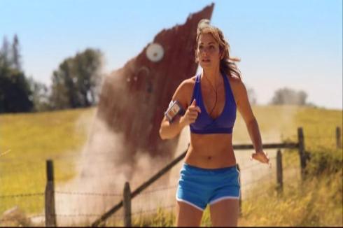 I suppose if you read into this, this image is not just to show Clark's new power but to have Lois running around in jogging wear.  Well, you're probably right on both ends.  Happy?  