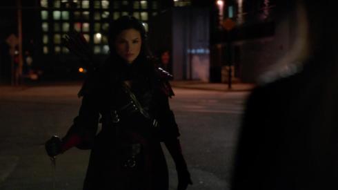 "Hello, Sara.  Don't you remember this outfit?  The League of Assassin's New Year's Eve Ball 2011?  Rhianna was performing?  Hello?"