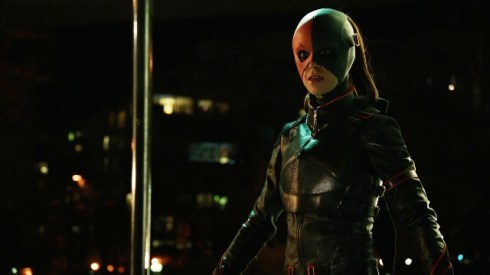 Typical psycho girlfriend behavior: sleeping with your dad before sleeping with you, stealing your company from behind your back, getting killed, resurrected with super-serum to make her even more crazy, and then, putting on some weird fitting gimp costume for payback.  She probably also listens to PJ Harvey on a continuous loop too.