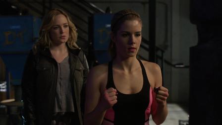 "Aw, you're gonna try punching things, Felicity.  That's cute."