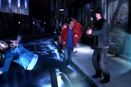 "Gotta save Lois and take care of this mugger...ooooh!  There's a sale at Burlington Coat Factory!"