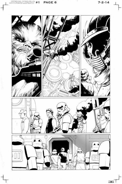 Early John Cassaday artwork for the first Star Wars ongoing series from marvel coming January 2015.