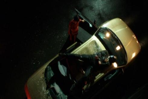 "Thanks Blur for stopping this rapist!  Can I give you my car insurance company's number so you explain why you trashed my car?" 