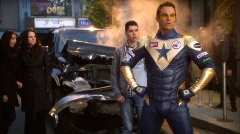 "Please, this wreck is nothing!  I saw this movie, Man of Steel, and talk about indiscriminate body count!"